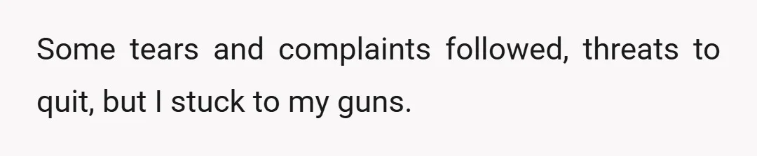 Other members of the team had already complained about her, and some even started doing the same as her, coming in later and taking long lunch breaks. I needed to...