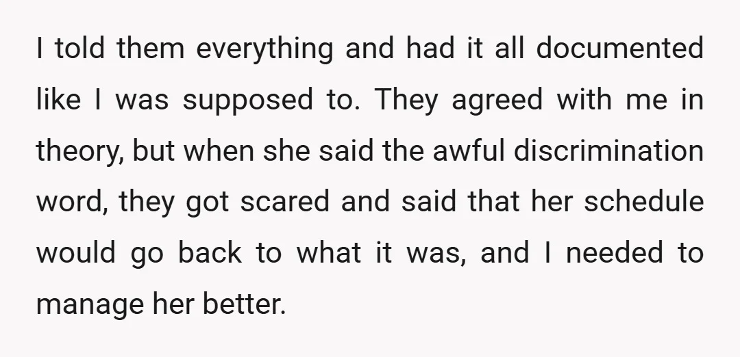 I was so angry. My first serious decision as head of the team was just undone, and it made me look ineffectual and sort of dumb.