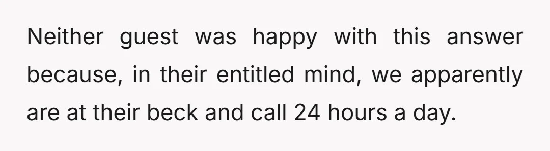 And the hotel cannot control the employee's actions when they're not working, especially when the guest initiated the contact.