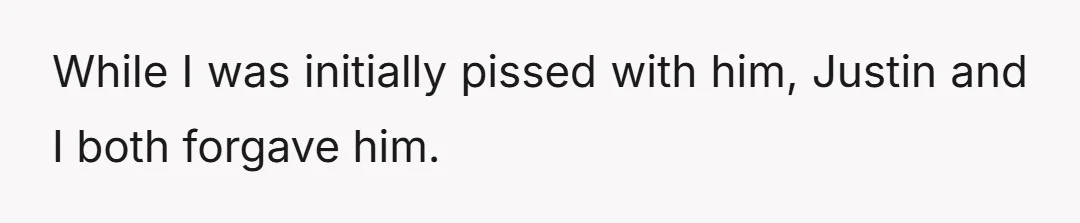 He also is meeting with our parents tomorrow to apologize to them in person.