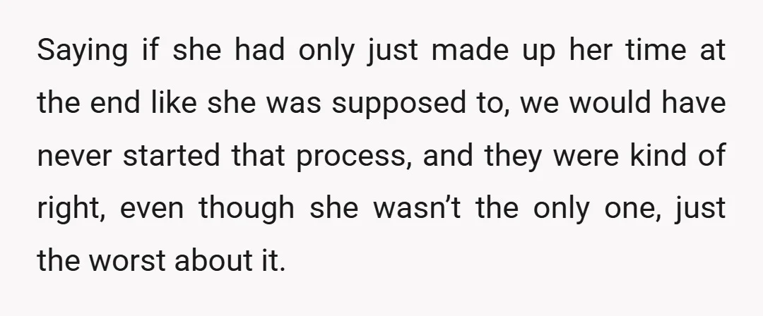 That her outright refusal to change affected the entire department.