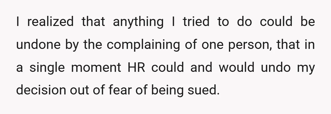 All we department managers tried to do was hold some of them to a schedule and change it if necessary.
