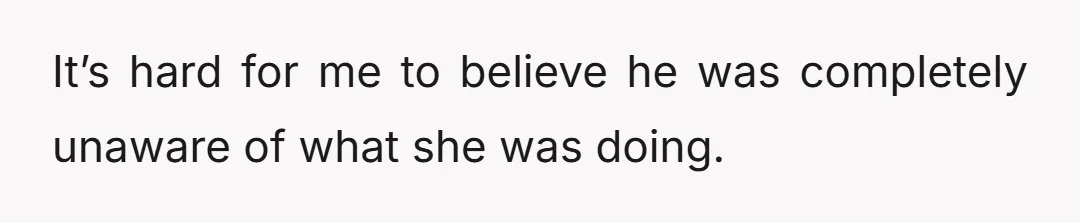 Maybe I’m wrong, but my trust in him is completely gone.