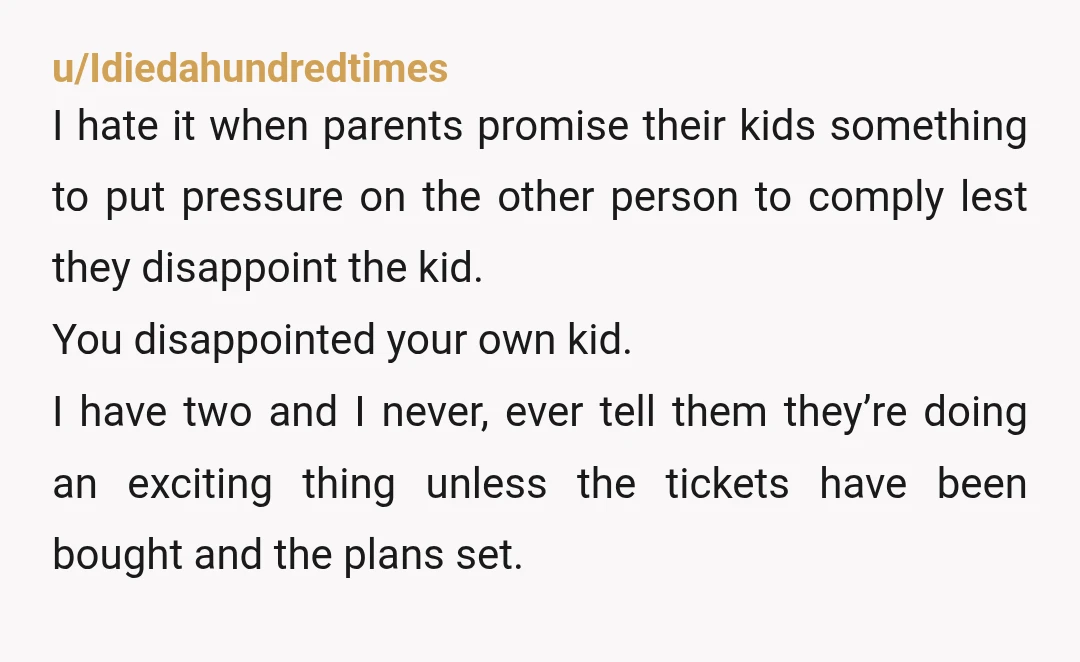 u/jujoking I feel like his daughter's reaction are probably based on something her father might have said, like getting her hopes up, but she's still 17, she could have responded....