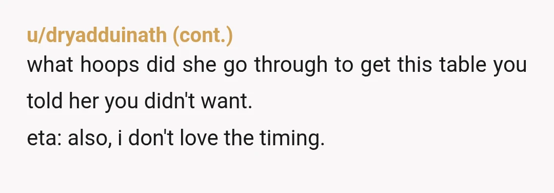 u/Cute-as-buttons Why would you be an AH in this scenario? You told her what you wanted, and she didn’t listen. That’s on her. NTA.