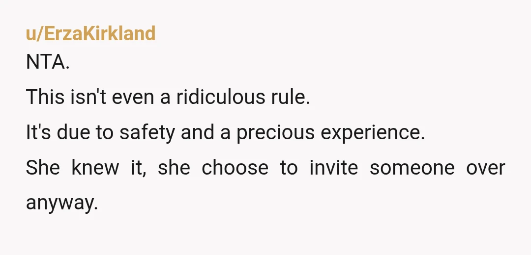 u/glrofindel-maedhros NTA. Tell her to go crash at the girls place she felt was worth it to break her parents rules and take advantage of their kindness and hospitality. A...