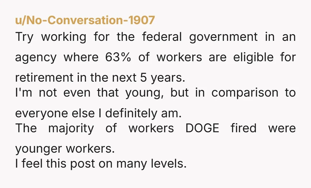 u/woojo1984 My oldest employees are lifers at my company and are my most challenging to align. My dudes... The company wants to do this. We are here to implement.