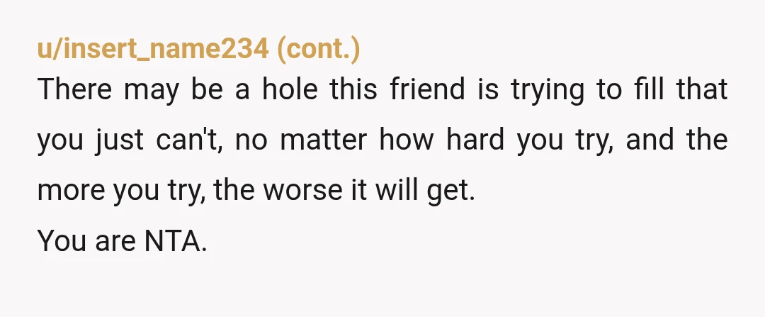 u/KayDeeFL She doesn't need to do anything. She won't. She's an AH and will remain one. You, on the other hand are not and have taken a healthy action. Now,...