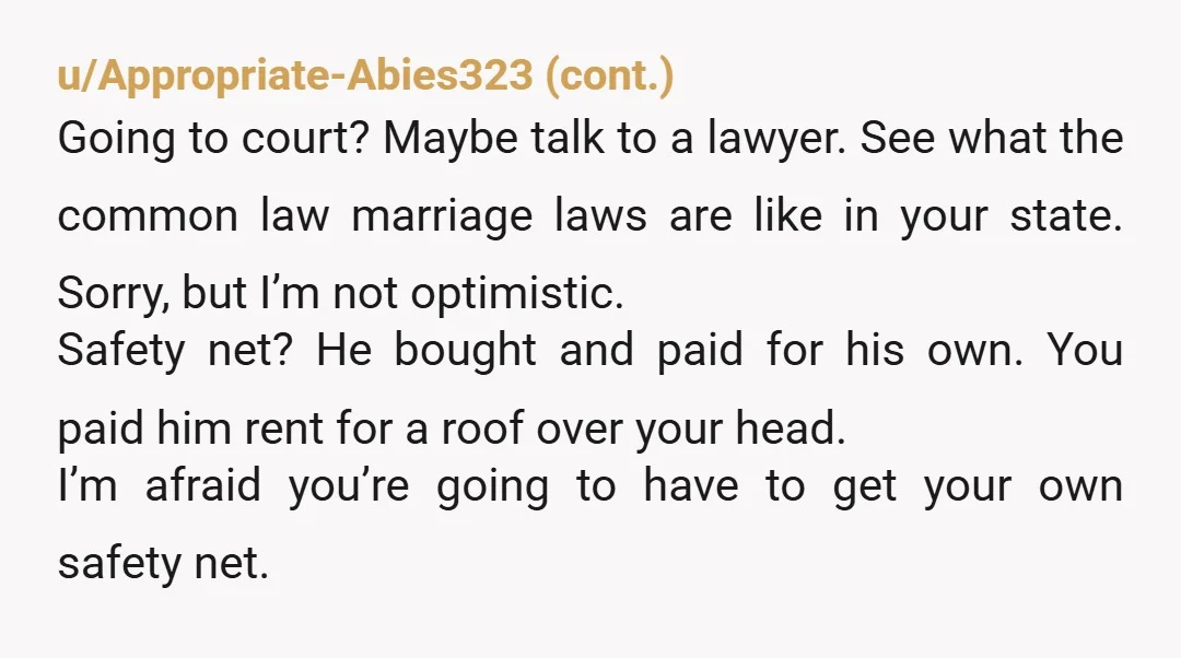 u/alicat777777 It’s not “our house”. It’s his house and you paid him rent. He does not owe you anything, you would’ve been paying rent wherever you lived.