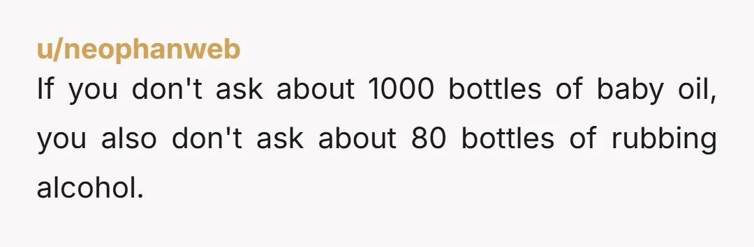 u/Rebel78 It has a ton of uses, no telling. I'm a pharmacist, was working overnights at Walgreens. We sold peroxide in liter bottles. It was about 0300 and this very...