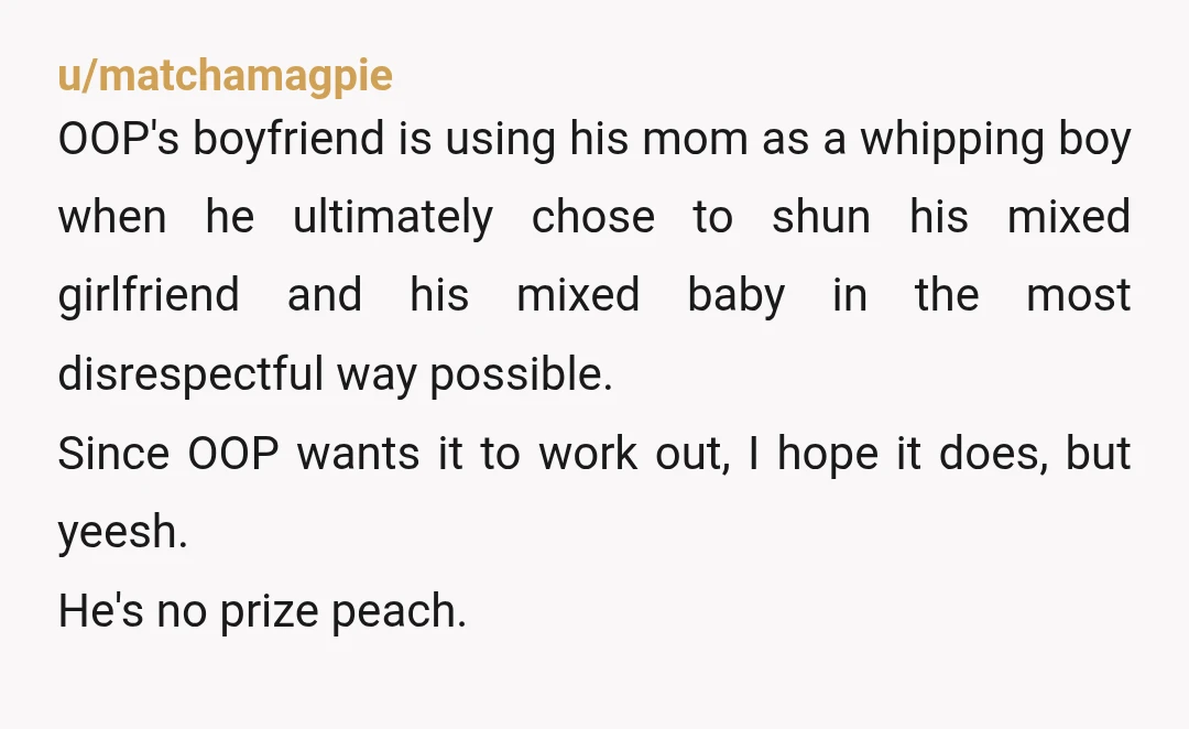 u/Overall_Search_3207 I couldn’t necessarily blame the guy for wanting a dna test to double check but the way he chose to let his mom whisper in his ear and how...