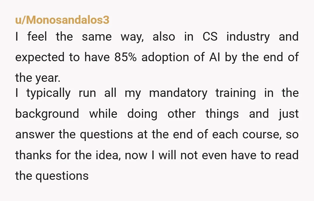 u/Coffinsnake Now that multiple studies have been released showing a detrimental cognitive effect from using AI, ask your work if they are going to offer you hazard pay to compensate...