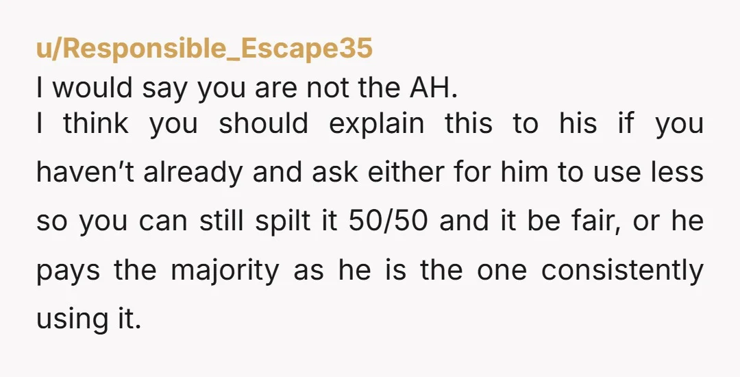 u/Responsible_Escape35 I would say you are not the AH. I think you should explain this to his if you haven’t already and ask either for him to use less so...