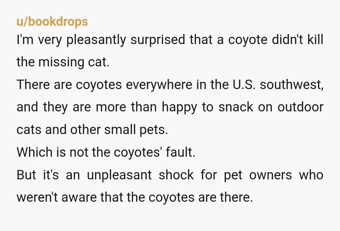 u/statisticus
An unexpected happy ending for the couple with the cat.
Two happy endings in one.