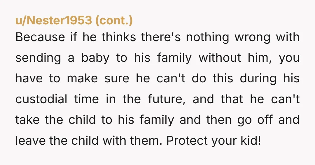 u/maricopa888 NTA, but you're overdue to get legal advice ASAP.. When your bf's mom TOLD you this has to happen, if he didn't immediately shut this down, there's something wrong...