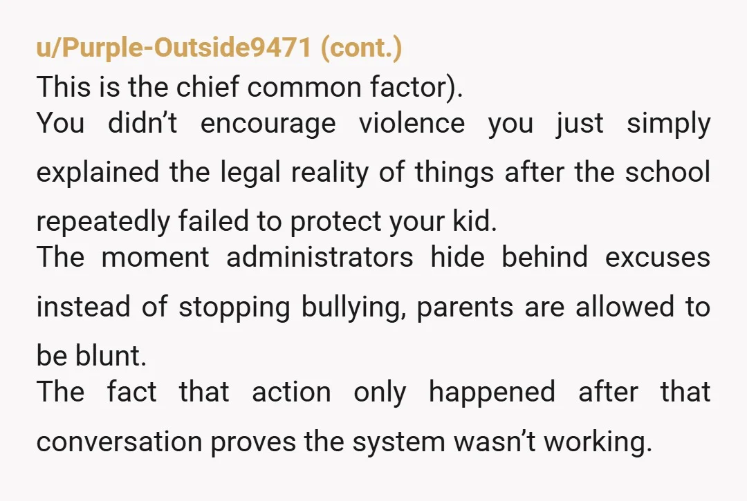 u/newgirlblue
I'm American, and I love that this was the fastest end to school bullying, hopefully, anyway.
Not the AITAH.