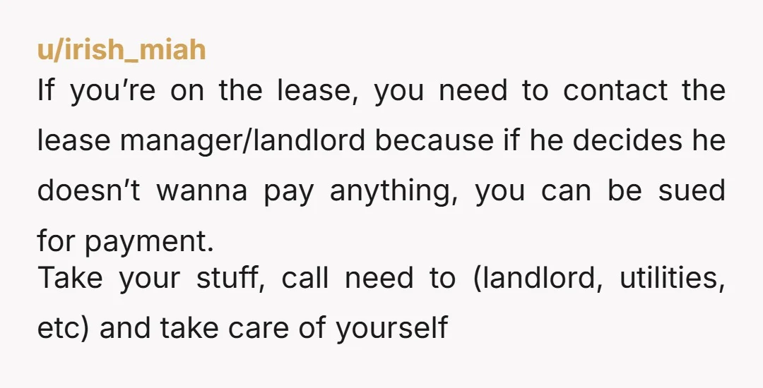 u/Royal-Entertainer-86 NTA. even if your furniture counted as your rent, you’re leaving the apartment. your benefit was living rent free, and his benefit was your stuff. now that you’re no...