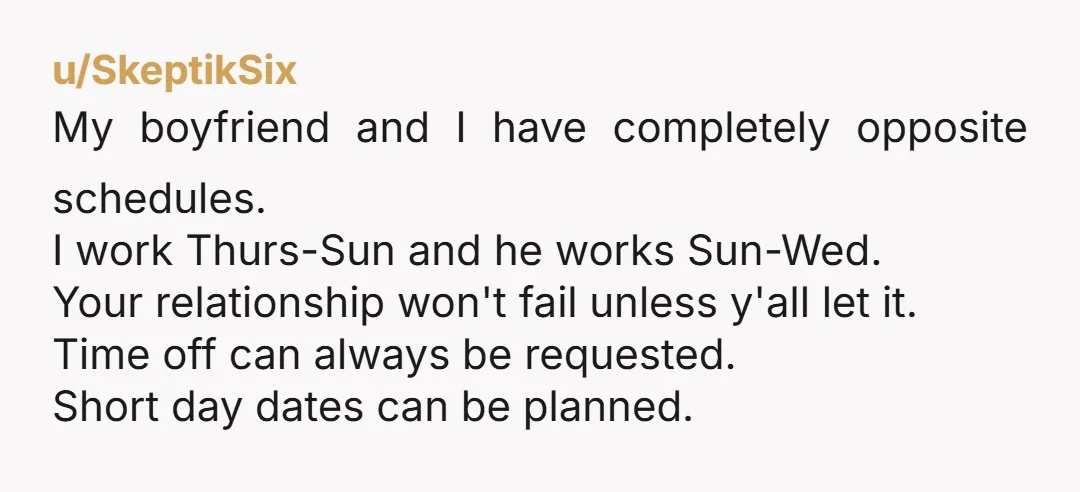 u/SigMartini How will you resolve the certainty of resentment and bitterness about passing up the opportunity you've been chasing longer than your relationship? If your relationship can't handle both of...