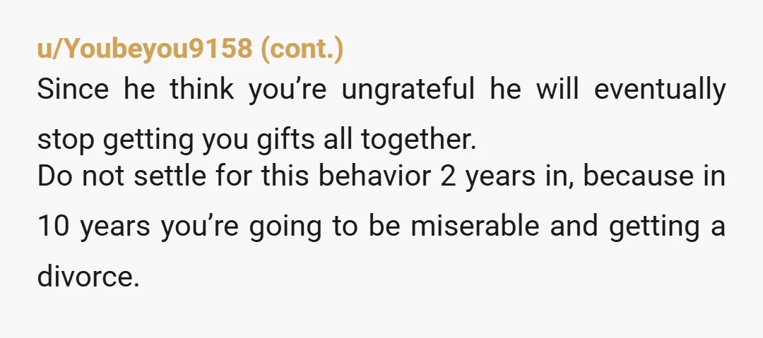 u/SherryGabs
I hope you kept the watch. Return it and get yourself something nice.