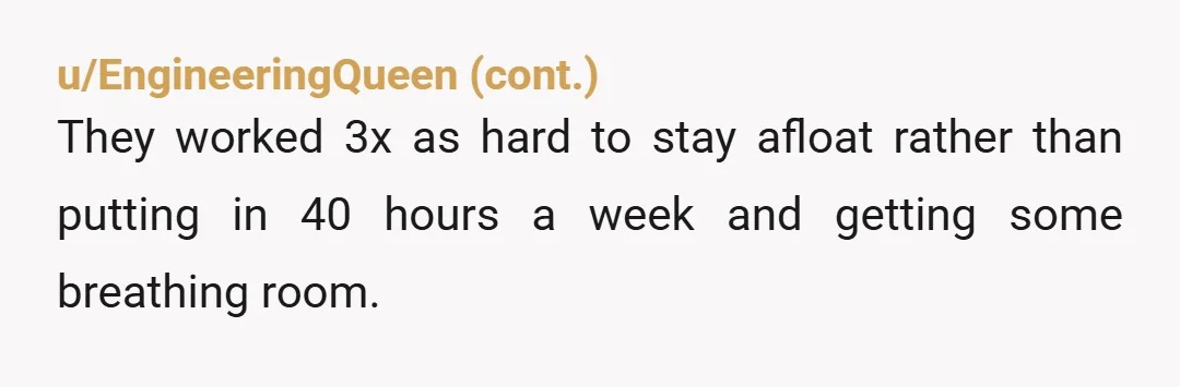 u/KimJongFunk I could not fathom moving 2.5 times each year and I’m surprised that the OOP tolerated it for a decade. Good for her for getting out of that relationship.