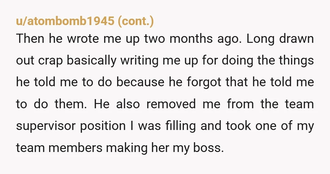 u/Longjumping-Can-6140 I had a close aunt pass away and the first thing my boss did was to recite the policy about how you can’t take bereavement leave unless it’s an...