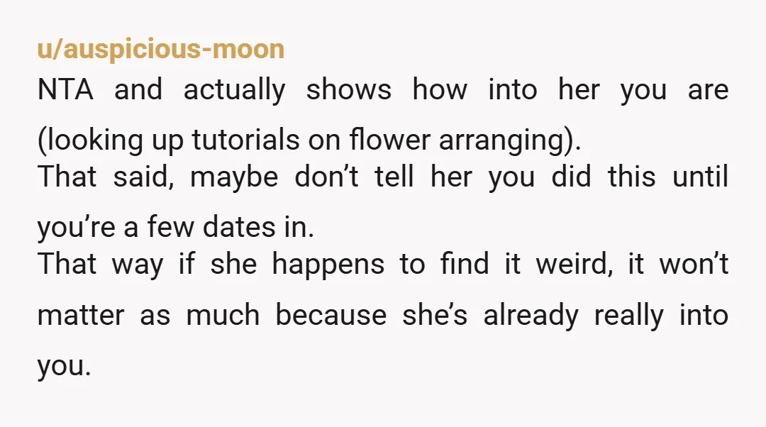 u/mickzsnickerbar Personally, I don't see the problem with it at all. When I first read this I thought you'd be handpicking flowers from the literal ground of the cemetery but...