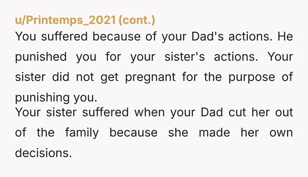 u/JustArmadillo5
Feeling like dad might be TA here because I just feel super bad inside for both sisters...
