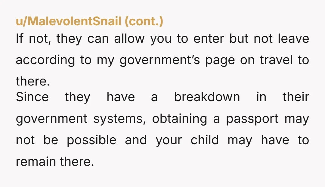 u/Happy742 He wants to quit his job while your pregnant and then is practically demanding that you and the baby travel to his country of origin right after you give...