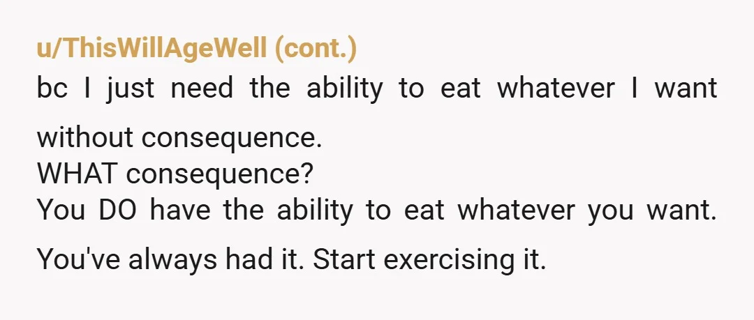 u/Altruistic-Name-1029 36 years old & she wont eat any vegetables? How bad is her health? does she eat any fruit? Forget the inconvenience of not being able to eat what...