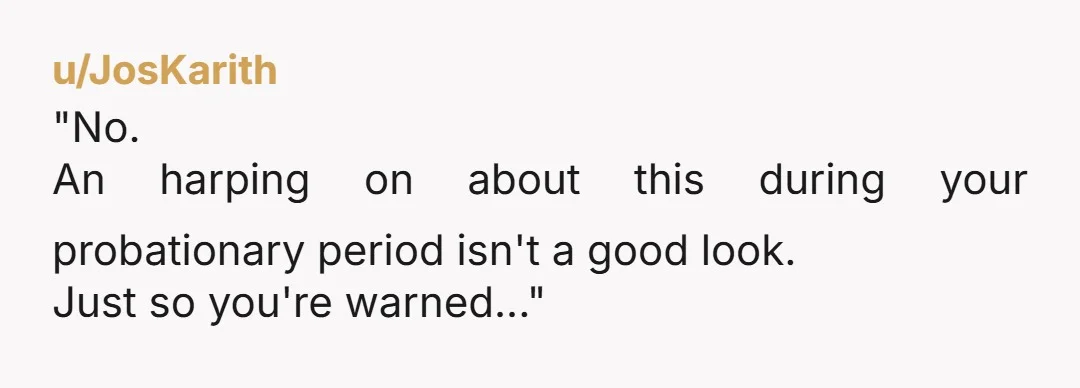 u/NoSummer1345 “The matter is closed. Do not bring it up again.”