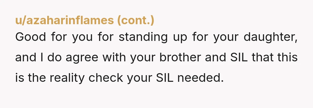 u/Select_Ad9091 NTA. If someone made rude and demeaning comments to my daughter about her body, she is getting reprimanded, widow or not. She can still be invited to family events...