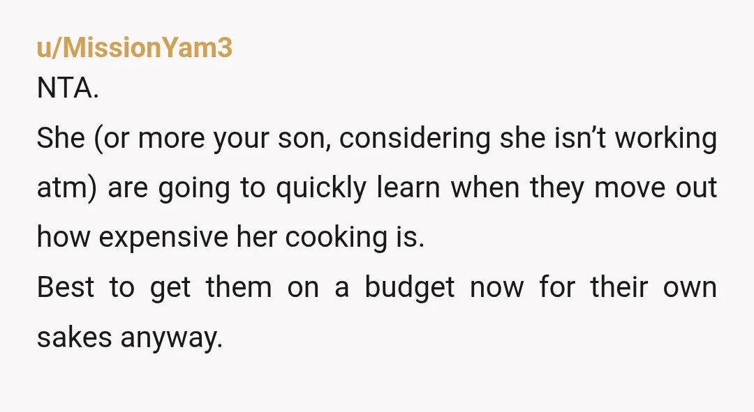 u/JohnRedcornMassage
NTA
The broke freeloader charging steaks for herself on your card wasn’t “trying to be nice”.