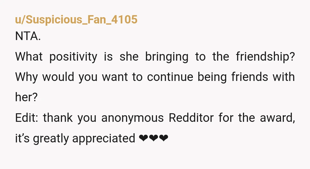 u/Katz3njamm3r
NTA friends don’t keep score.
This is weird and narcissistic behavior.
Don’t waste your energy on this.