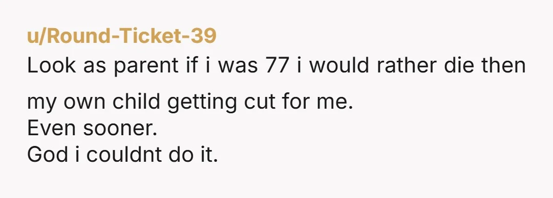 u/AsethDearnight NTA. I'm not sure if you have children, but if you do, what if they need a kidney at some point? And even if you don't, as you pointed...