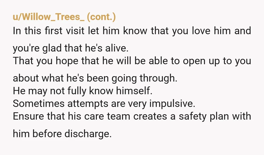 u/LazyCity4922 This is an incredibly hard situation. I don't really have advice for you but I want to say one thing: While your husband clearly needs your support right now,...