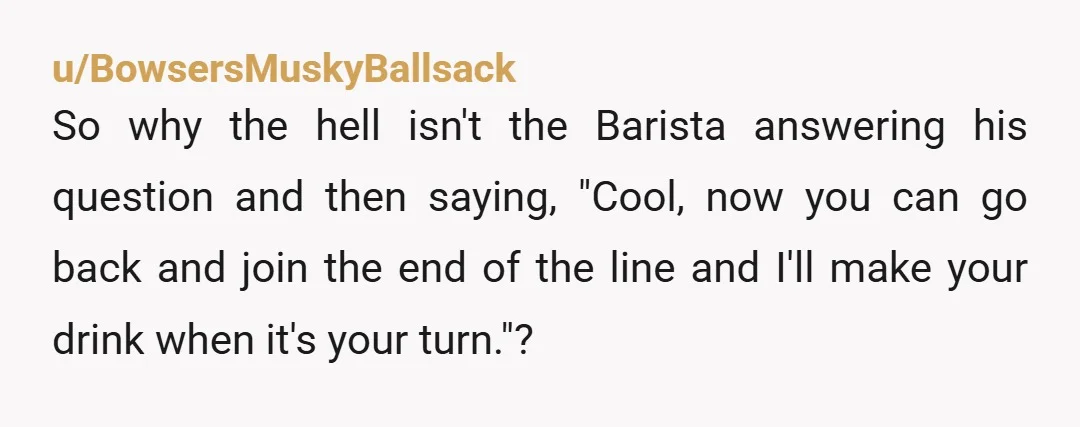 u/craigoth
You missed the part where everyone in the line applauded.