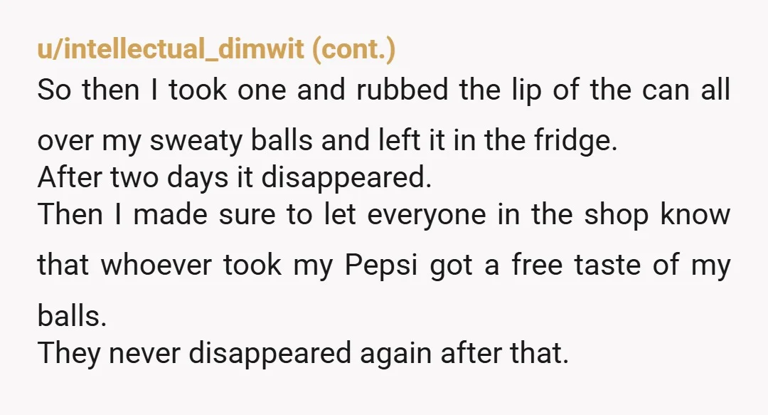u/PapayaMamma
You weaponised bodily fluids, psychological trauma and Tupperware.
I have never feared and admired someone so deeply in the same moment.
This is fridge warfare on a biblical level.