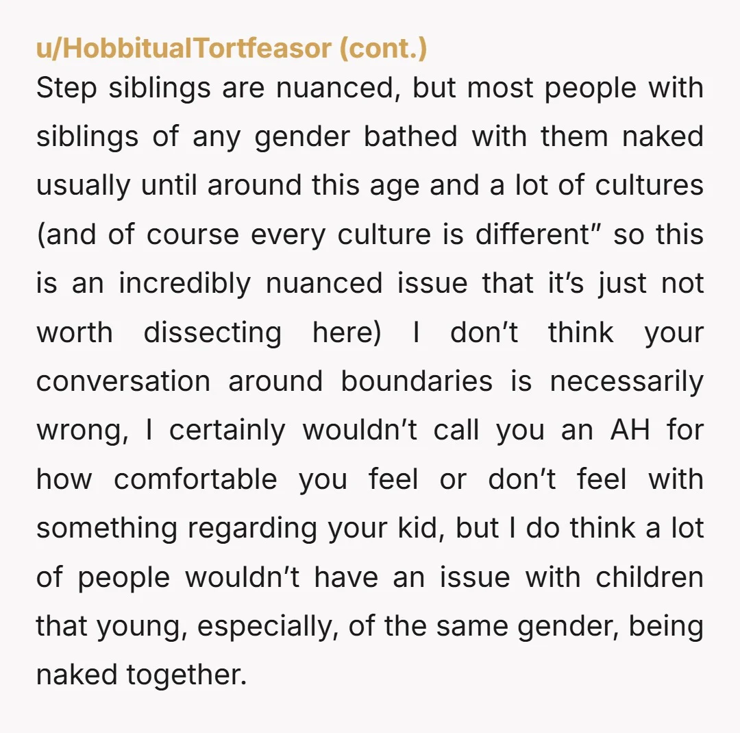 That if she's uncomfortable with someone looking at something she doesn't want seen (a drawing, her body), she is allowed to say so and others should respect that.