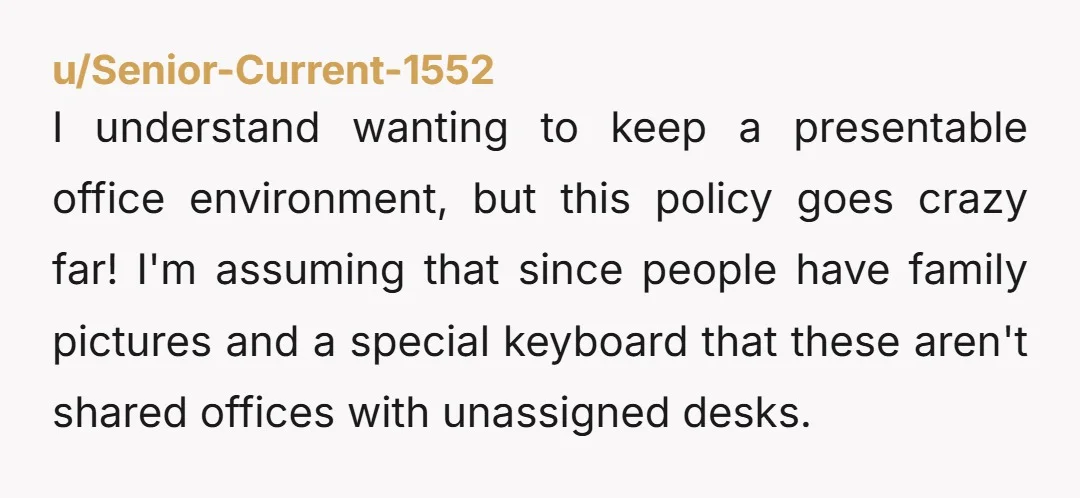 u/Mysterious-Hawk-6400 Labor lawyer here (but not your labor lawyer)…your company is preparing to do a mass lay off and they want you to keep as few personal items there as...