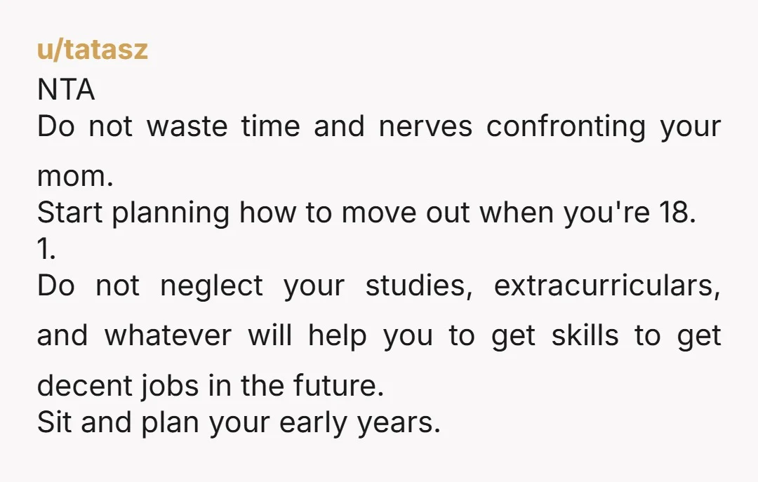 u/_gadget_girl NTA I would point out to her that you will remember all of this when she is older and wants you to prioritize letting her spend time with her...