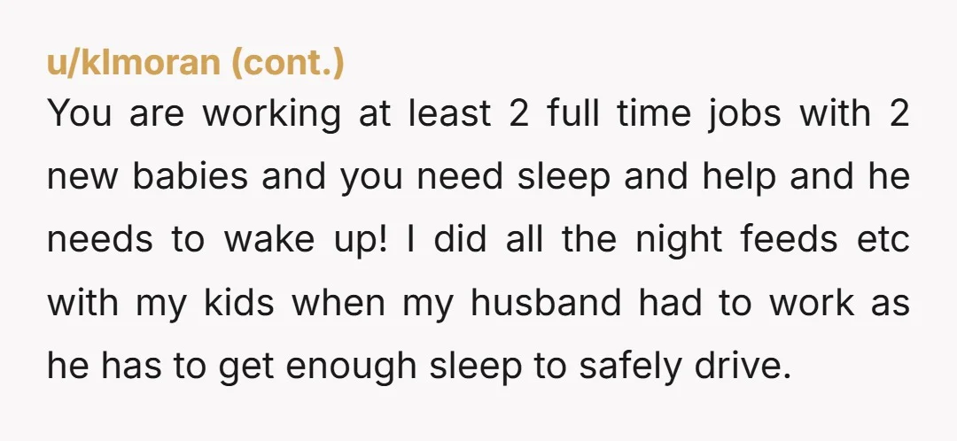 u/Tough-Funny4394
This isn’t a “twin parent problem” it’s a partner problem.