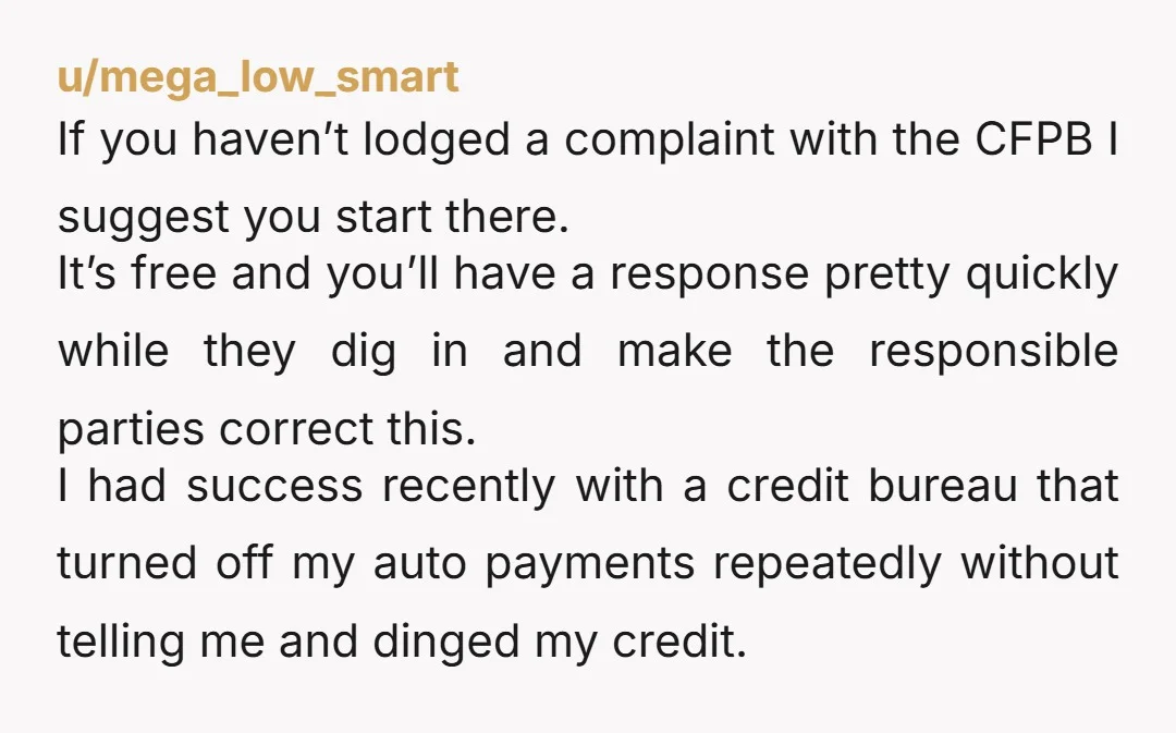 u/Bright_Confusion_311
One of the worst things that has ever been allowed is the credit reporting business gaining so much power over every day life.
