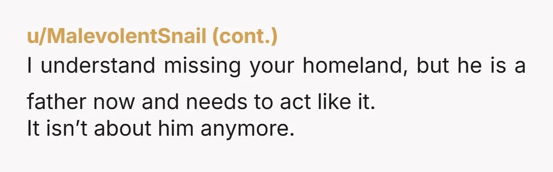 u/Global-Fact7752 Hello I'm very sorry, but he is crazy if he thinks now is a good time to leave this country..he has his head in the sand..you need to stay...