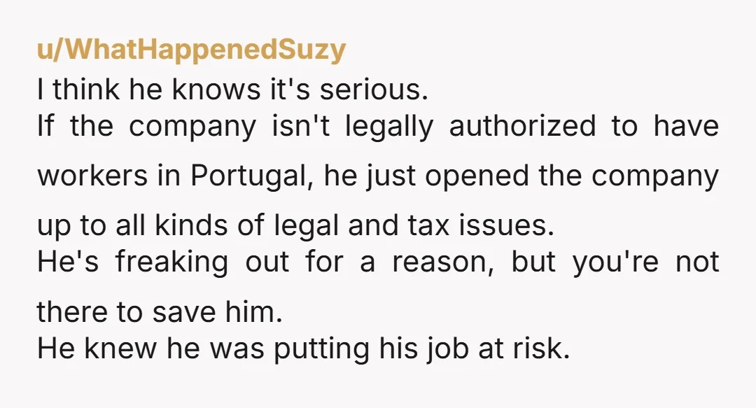 u/ProfessionalYam3119 He knew that it was shady. That's why he never changed his address with HR.