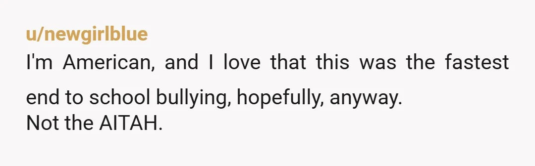 u/Draigdwi If you had told it to your son privately there would have been a fight. You basically told the teachers there might be a fight and they took it...