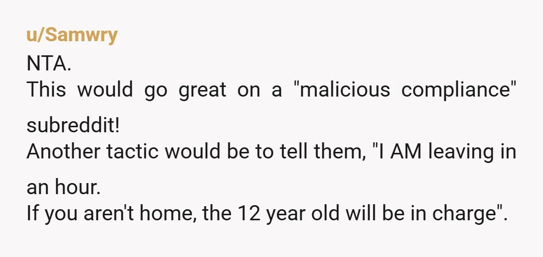u/Minute-Frame-8060 1 am is incredibly rude and irresponsible. NTA, it doesn't sound like money was involved so you went above and beyond in that not only were the kids alive,...