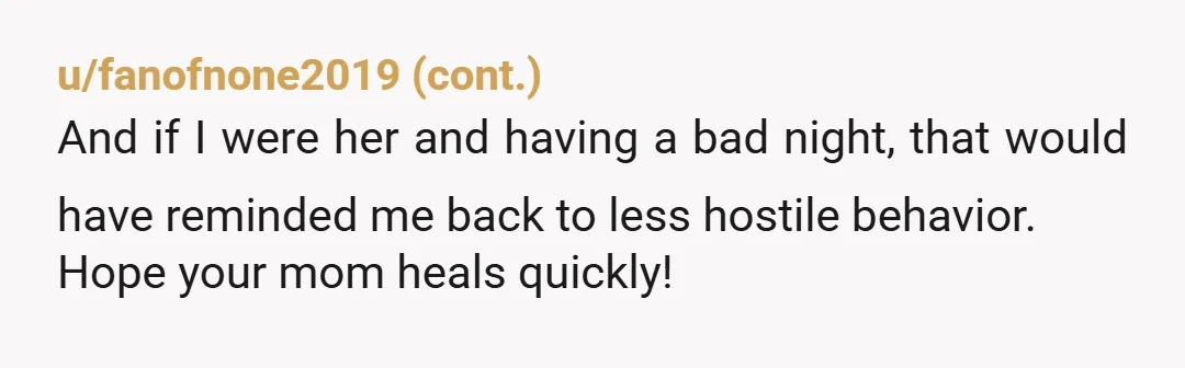 u/Motor-Ad5284 You need to speak to either the nurse educator or ward nurse. NTA. She was very much out of line. You may be helping the next person she tries...