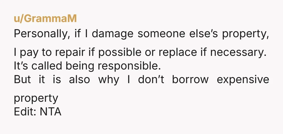 u/Much_Code212
Seems like it’s time to end the relationship and take her to court. Sorry that happened.