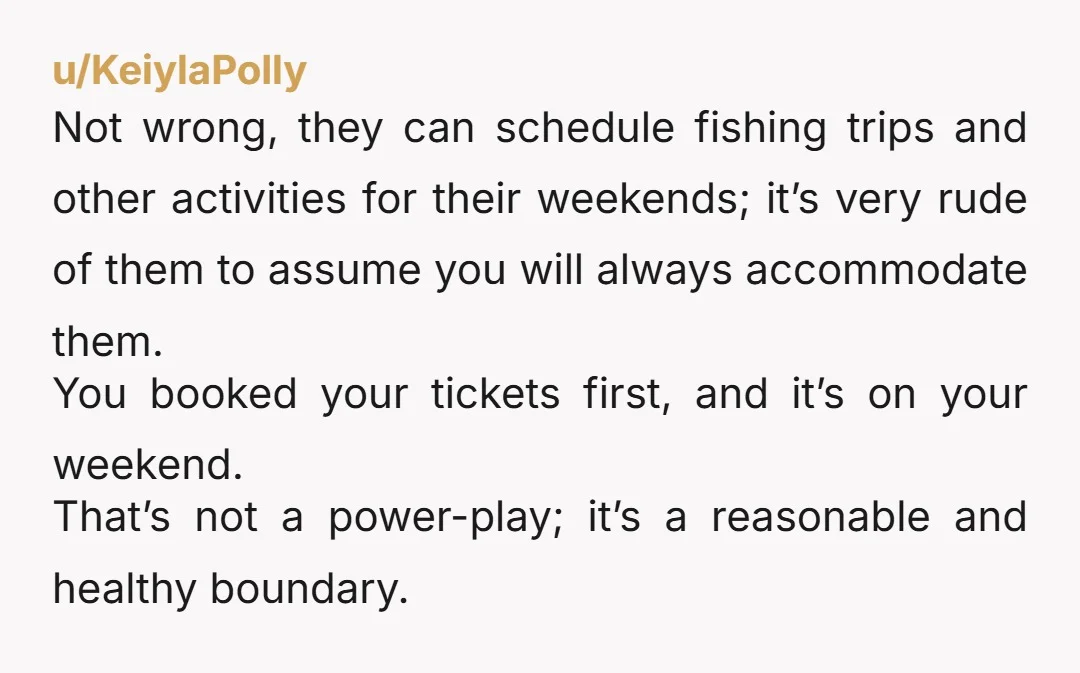 u/MaryMaryQuite- The new husband is working to squeeze you out. Advise them to only book events for the weekends they have your son if they want to include him. Otherwise,...