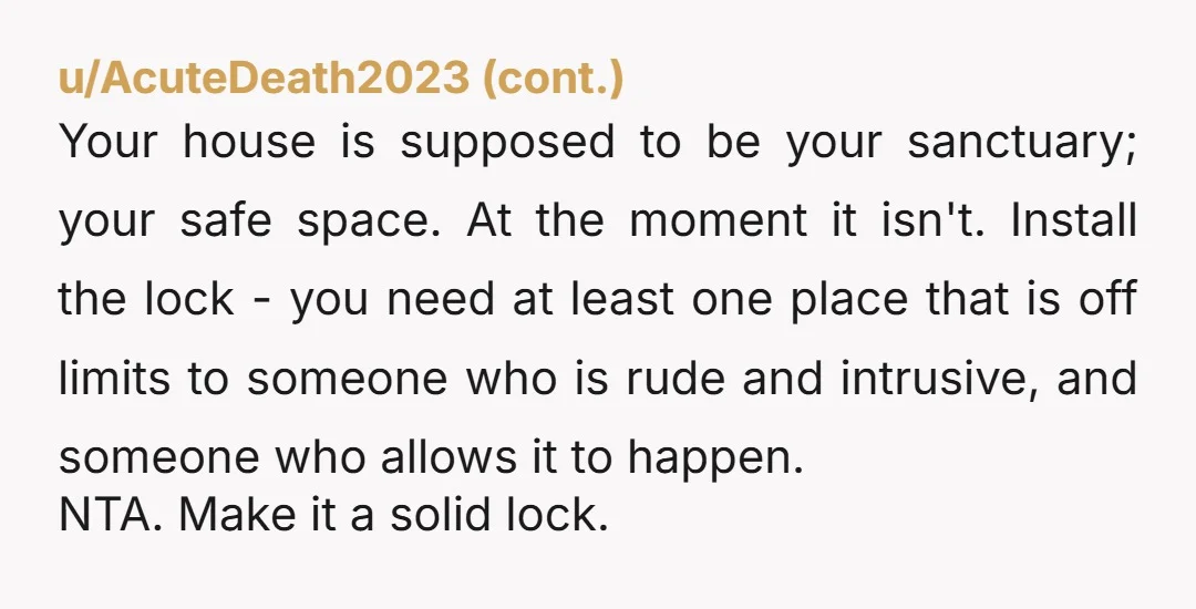 u/Kateywumpus Dude. NTA. You shouldn't even let her into the house, if she's that bad. That's going to be a hard sell to your wife but, really, that's what needs...